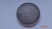 Монета 5 марок 1934