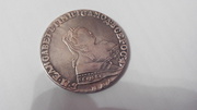 Пермь. Монета 1 рубль 1747 г,  серебро,  Елизавета 1. ММД