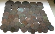Набор из 125 старинных монет