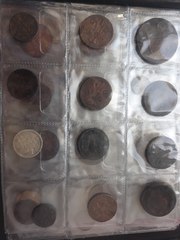 царские монеты в количестве 30 шт. 2 кг. Монеты СССР.