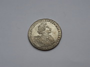 Полтина 1723 года. Пётр 1 в горностаевой мантии.Другие редкие монеты
